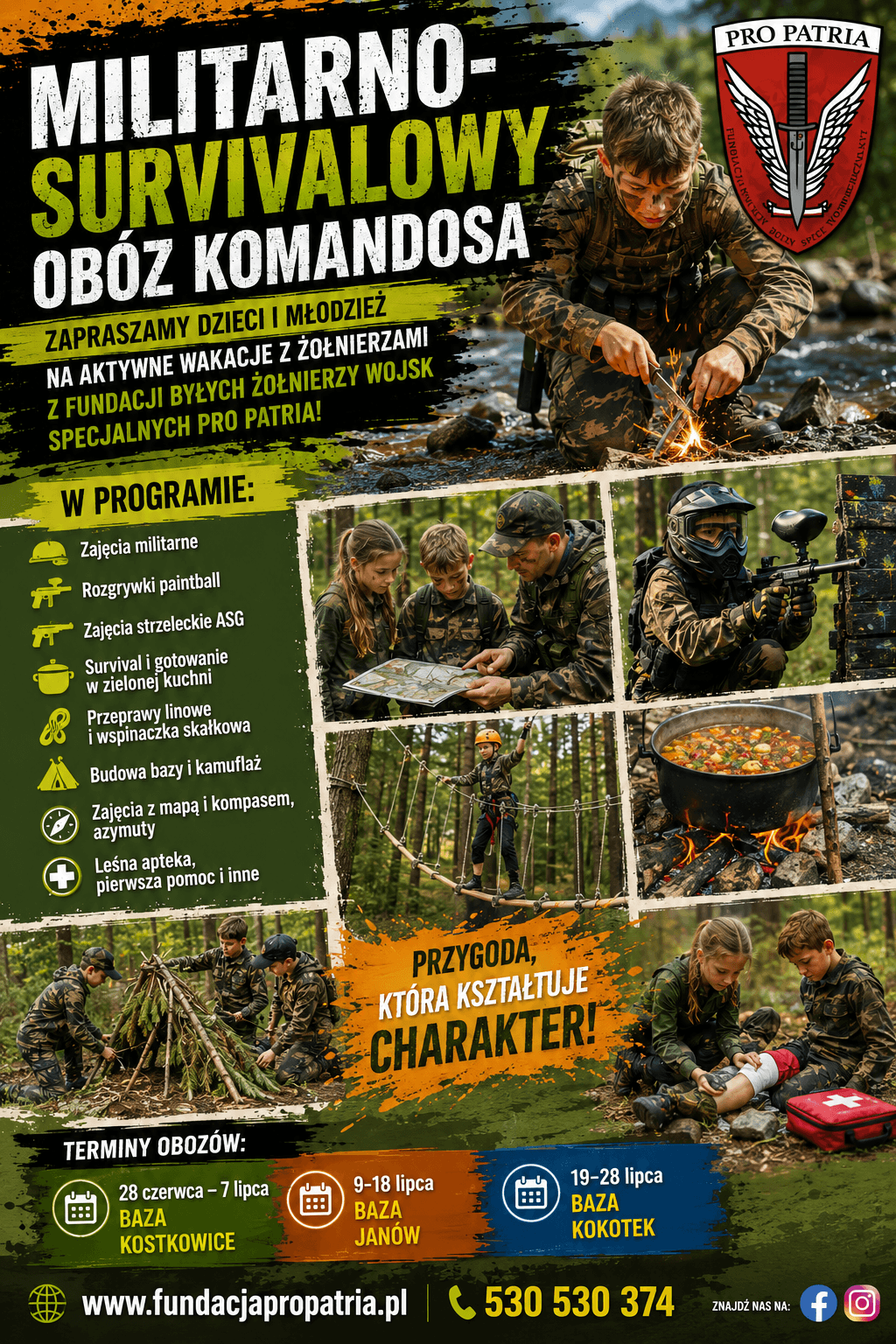 Militarno-survivalowy Obóz Komandosa